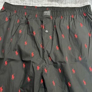Polo Ralph Lauren Black and Red Pajama Pants